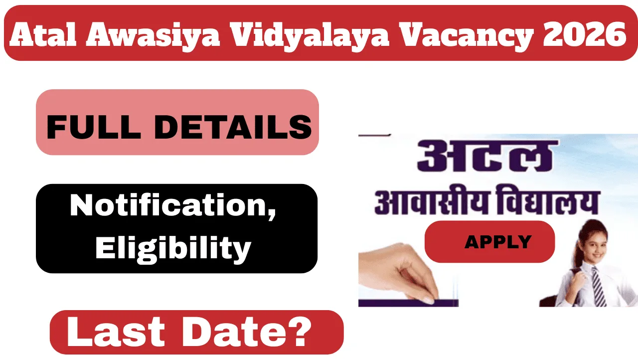 Atal Awasiya Vidyalaya Vacancy 2026